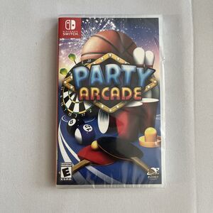 Nintendo Switch Party Arcade Game Still‎ Sealed W/small Rip In Plastic NEW!